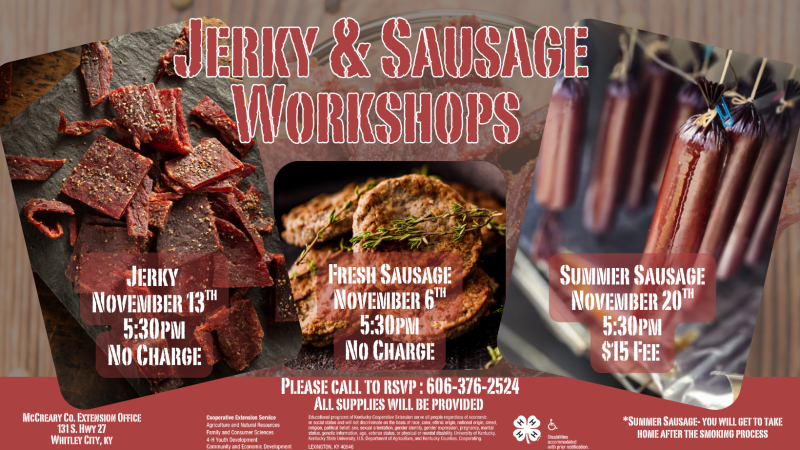 Jerky & Sausage Workshops